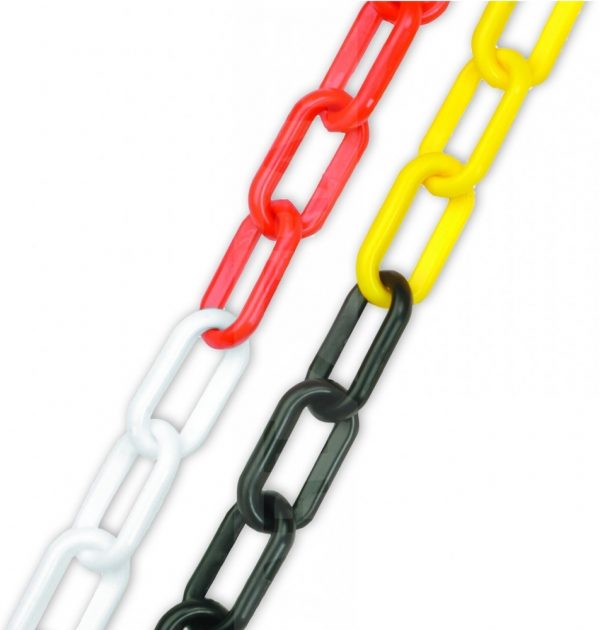 6mm health and safety plastic chain dual colours