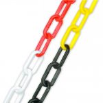 8mm health and safety plastic chain dual colours