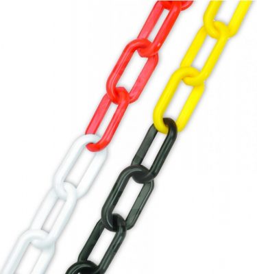 8mm health and safety plastic chain dual colours