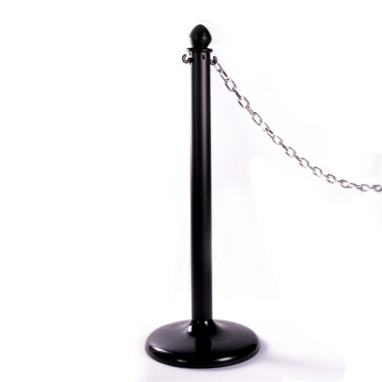 freestanding exhibition post and chain fencing