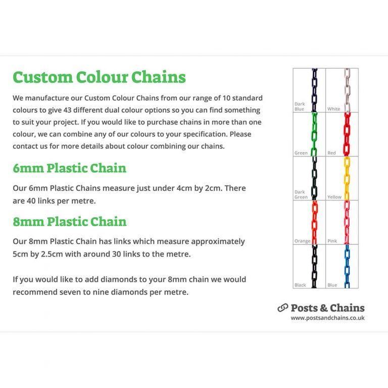 product brochure for post and chain fencing