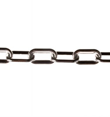 Chrome effect plastic chain