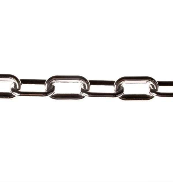 Chrome effect plastic chain