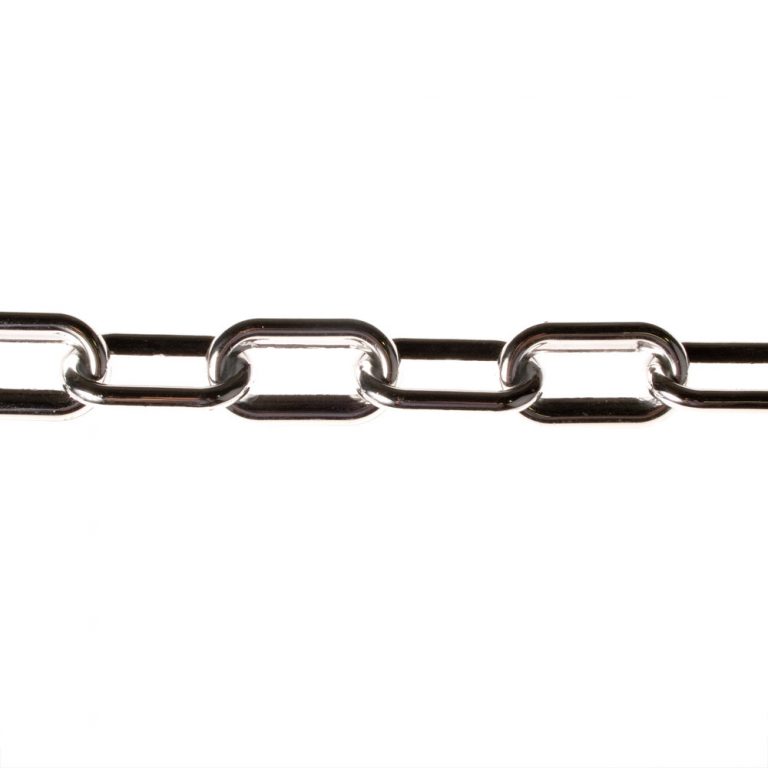 Chrome effect plastic chain