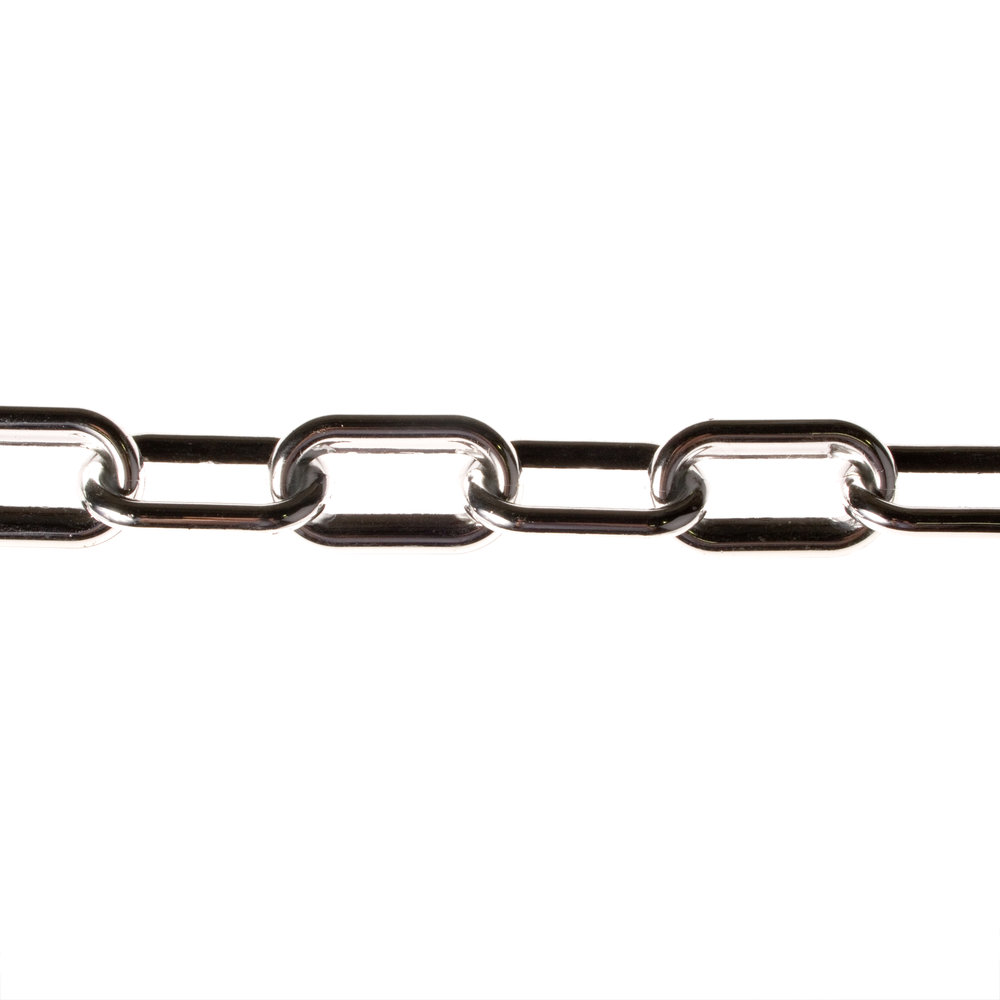 8mm Chrome Effect Plastic Chain (2m) The Little Post & Chain Company