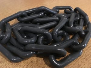 8mm Anthracite Grey Plastic Chain